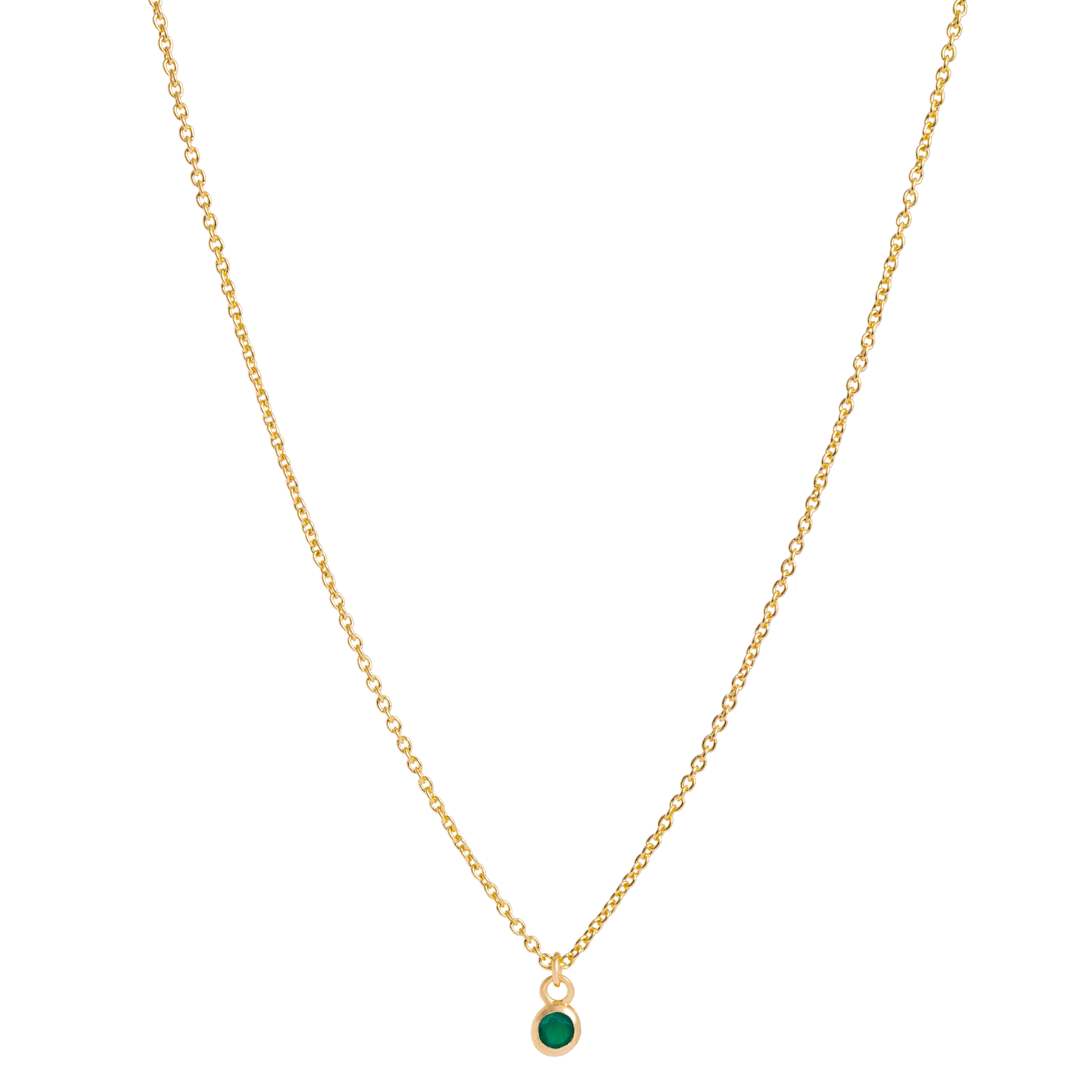 Necklace Glam Verde, Gold